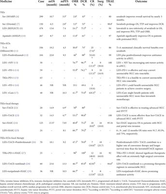 Application of systemic treatment in conversion therapy options for liver cancer